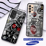 Softcase Glass Kaca SAMSUNG A33(5G) A53(5G) - Casing hp SAMSUNG A33(5G) A53(5G) [ S06 ].