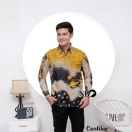 Tunik Batik Wanita New Model Kombinasikan Polos Velvet Real Motif Terbaru / Kain Katun Halusan / Ser