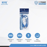 NYK Male to Male USB 3.0 Cable 60 CM, and 3m