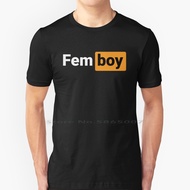 Femboy Logo T Shirt 100% Cotton Femboys Femboi Big Size 6xl Tee Gift Fashion