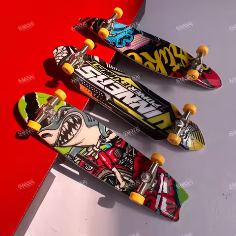 4 Kinds Metal Fingerboard Toys Sets Alien Finger Skate Board Alloy Bridge Plastic Finger Boarding Fi