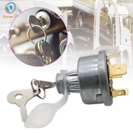 Dovewill JK406B Petrol Engine Starter Switch, 4 Positions, with 2 Keys, for Agricultural Machinery, 