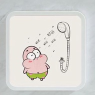 浴室掛畫收納架 防水折疊置物架 衛生間廁所免打孔壁掛式壁畫儲物櫃（平行進口）（快遞送貨上門）