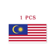 DTF PRO Malaysia  Flag  Iron On Sticker Kualiti Tahan Lasak Stiker DTF Bendera Malaysia  [1pcs-10pcs