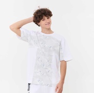 UNBOUND Interstellar space oversized tee >> White