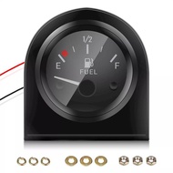 [BaiPeston] 2" 52mm Fuel Level Gauge Car Meter White LED Light  Rim Automotive Gauges 12V