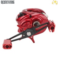 GESH1VX65 Long Casting Fishing Reel, 19+1 BB Speed Ratio 7.3:1 Water Drop Fishing Reel, Durable 5kg 