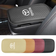 Car Armrest Pad Soft PU Leather Arm Rest Cushion Universal Waterproof Center Console Box Cover Non S