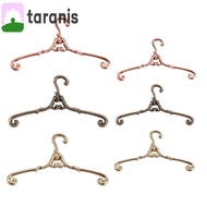 TARANIS 5Pcs Doll Clothes Hanger, Windproof Retro Mini Coat Hanger, Wardrobe Decor 4/6.5cm Multi Fun