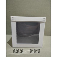 {12pcs} 25x25x20/25x25x25/25x25x30/25x25x35/TALL CAKE BOX BIRTHDAY CAKE BOX HIGH CAKE BOX/TOWER CAKE