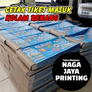 PRINT SWIMMING POOL TIKET / SWIMMING POOL KARCIS / SWIMMING POOL