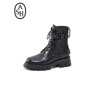 ASH Women's Shoes New Style LEWIS STUDS Chelsea Boots Martin Boots Motorcycle Boots Women's Boots Sh