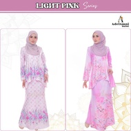 Tema Light Pink Baju Kurung Dewasa Plus size BF Friendly Tunang Bridesmaid Kenduri Raya (Size 36-52)