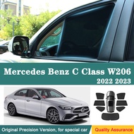 Sun shade car curtain For Mercedes Benz C Class W206 2022 2023 Car Window SunShade Shield Front Wind