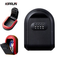 KIPRUN Key Lock Box, Wall Mount Secret Box Organizer 4 Digit Combination Password Security Code Lock