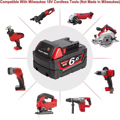 For Milwaukee M12/M18 Battery 3.0Ah/6.0Ah/9.0AH 12V/18V Rechargeable Battery For Milwaukee Tool 48-1