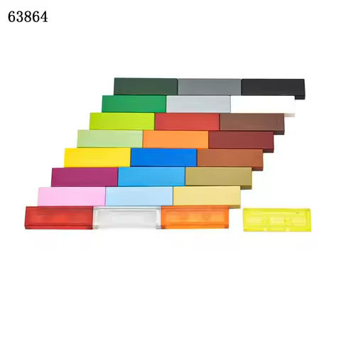 100pcs MOC Bricks Parts Tile 1x3 compatibile con 63864 Building Blocks Technical Particle Assmble gi