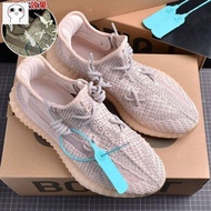 Coconut Shoes Men 350v2 Really Hot Gypsophila Pure Original Large Size White Ice Cream og Soft Sole Running Shoes