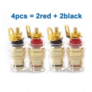 4pcs/set Speaker Terminal Binding Post 4mm Banana Plug Socket Amplifier Connector  MY26B1