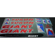 GIANT bicycle decal sticker YUKON