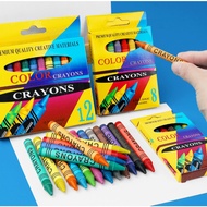 krayon 6/8/12/24 /Warna Krayon/Oil Pastel/Coloured Crayon/Crayon Pastel 蜡笔