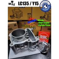 👍SKIM TINGKAT 57mm (DOME-Forged) Block Standard LC135 Y15 Y15ZR YSUKU FZ150 TOBAKI Racing Block Cylinder Blok STD