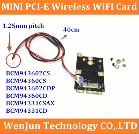 3 in 1 MINI PCI-E wireless wifi card Converter BCM94360CD BCM94331CD BCM94331CSAX with 40cm line for