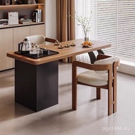 Table Chair Solid Wood Modern Small Island I7ZS
