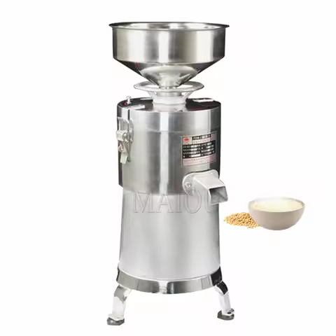 220V Automatic Soybean Milk Tofu Maker Machine Slag Separating Commercial Grinder Soya Milk Machine 