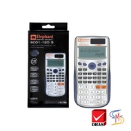 Elephant ตราช้าง เครื่องคิดเลข รุ่น SC01-12D สีเงิน จำนวน 1 เครื่อง