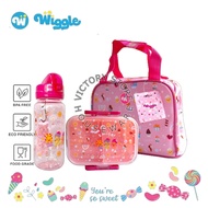 Wiggle Lunch Box Set Lunch Bag Kids Set Hello Dino | Lunch Box &amp; Drinking Bottle Bag