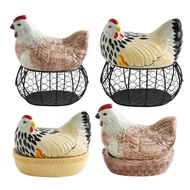 [lzdxwcke3pu] Chicken Design Egg Storage Basket, Chicken Egg Holder, Countertop Egg Storage Containe