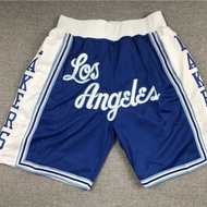 Pocket pants LOS Angeles blue basketball pants pocket Lakers basketball pants