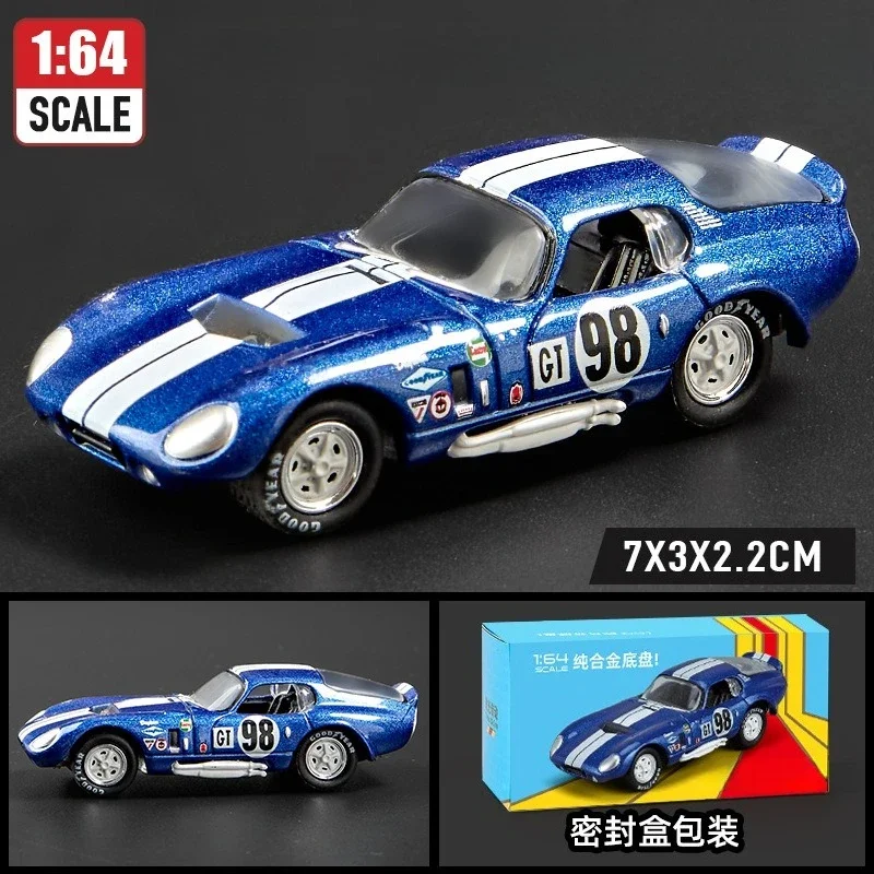 1:64 GT500 Supra Pontiac Alloy Sports Car Model Metal Miniature series Scale Car Vehicles Model Kids