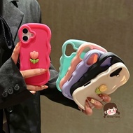 New 3D Tulip Wavy Phone Case For OPPO A60 A40 A40M A3 A3X A18 A38 A98 A79 A78 A76 A96 A58 A57 A57S A