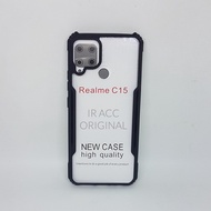 Case Antishock Black Fushion Akrilik Tebal Realme C15