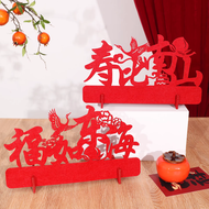 Felt Decorations for Elderly 67 80th 90th Birthday Celebration Banquet Scene Setup Ceremony Feeling 