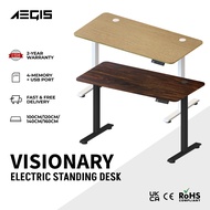 SG STOCK AEGIS Visionary Electric Standing Desk, Study Table, Ergonomic Height Adjustable Table, Sta