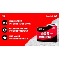 Hotlink Number Prepaid Unlimited and 365 day Sim Card