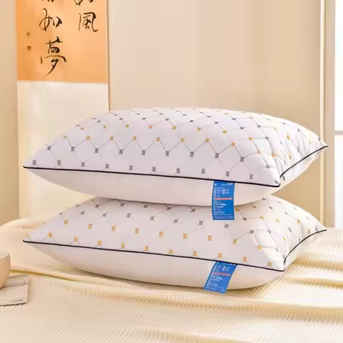 High Quality 48x74CM Hotel Pillows Hotel-Grade Sleep Aid Cervical Spine Protection Pillow Sleep Aid