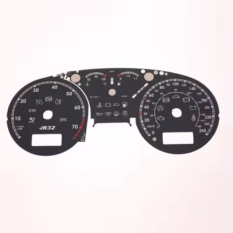 Miles Dashboard Scale Paper Retrofitting R32 Miles Instrument Paper for VW Golf 4 R32 Old Bora MK4 2