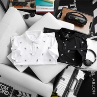 Polo t-shirt.luxury full-body printed polo shirt pl001