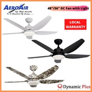 Aeroair 48" / 56" DC Ceiling Fan with LED Lights + Remote Control *Ultra good wind performance