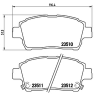 Front Brake Pads TOYOTA ALTIS LIMO 2001-2007 VIOS YARIS J E G S 1.3 1.5 2003-2007 CELICA ZZT231 BB