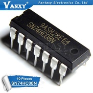 10PCS SN74HC08N SN74HC08 DIP14 DIP 74HC08N 74HC08 DIP-14 new and original ICjiashop