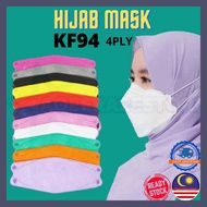 KF94 mask Headloop Hijab Mask Face Mask Korea Face Shield Adult Mask Extender - 4 LAYER PREMIUM MASK Face Mask Hijab