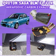 Proton Saga BLM/FL/FLX Akrapovic Muffler Exhaust Stainless Steel Tip Exhaust Carbon Fiber Tailpipe E