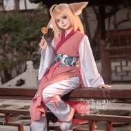 Ready Stock Fox Demon Little Matchmaker Tushan Susu Young Edition cos Clothing Childhood cosplay Cos