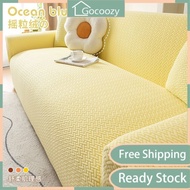 Sofa Cover L Shape Sarung Sofa 1/2/3/4 Seater Slipcover Solid Color Elastic Sofa Cushion Cover Thick Sofa Couch Protector