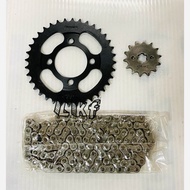 KRISS MR2/KRISS MR3/E-BONUS110/DEPAN & BLKG SPROCKET & 428 CHAIN SET/SPROCKET & 428 CHAIN SET